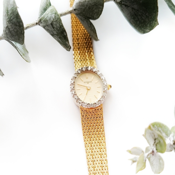 Wittnauer Women's Vintage Gold And Diamond Watch - Picture 2 of 8